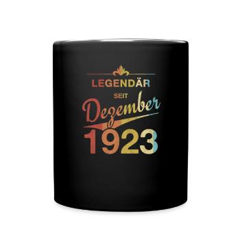100 Birthday Legendary December 1923 Volume 23 - Full Colour Mug - black - Front