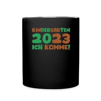 Kindergarten 2023 I'm coming girl daycare gift - Full Colour Mug - black - Front
