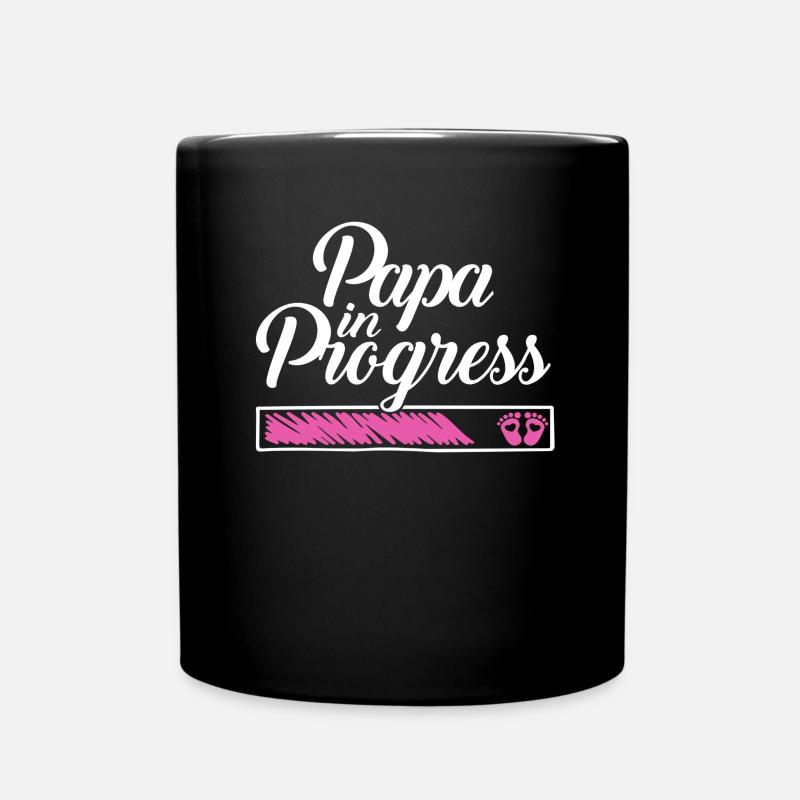 Pregnancy 2023 - Daddy Work in progress - - Full Colour Mug - black
