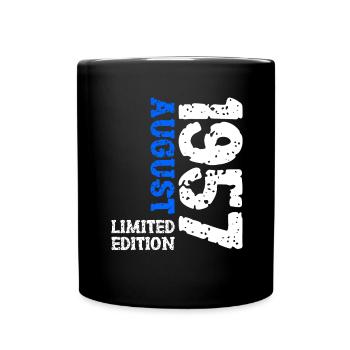 1957 August Limited Edition 66th Birthday Outfit - Full Colour Mug - black - Front