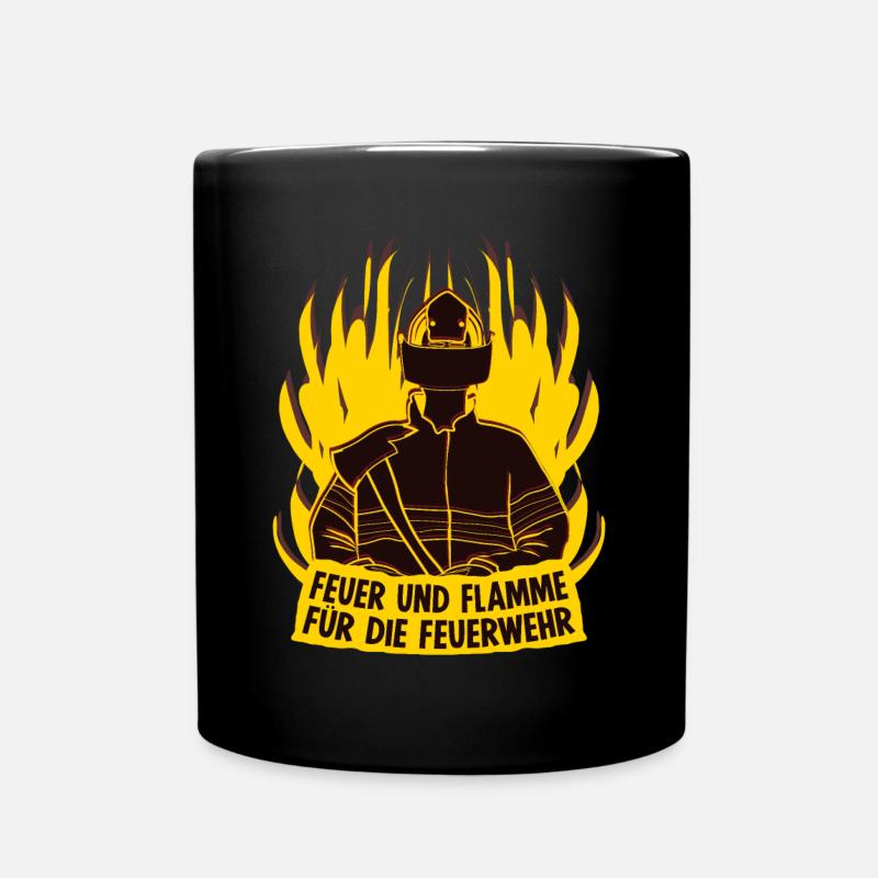 Freiwillige Feuerwehr Jugendfeuerwehr - Tasse einfarbig - Schwarz