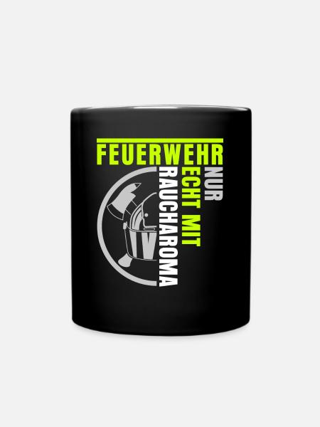 Jugendfeuerwehr Feuerwache Feuerwehr - Tasse einfarbig - Schwarz