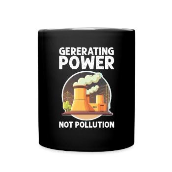 Kernenergie Spruch für Kernenergie - Tasse einfarbig - Schwarz - Vorne