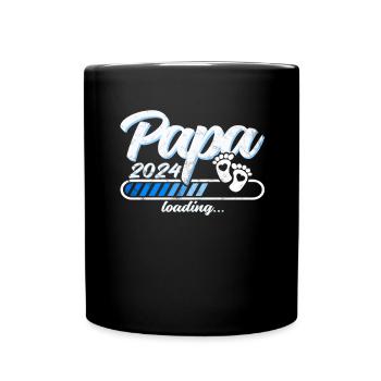 Father-to-be - Dad 2024 loading - Full Colour Mug - black - Front