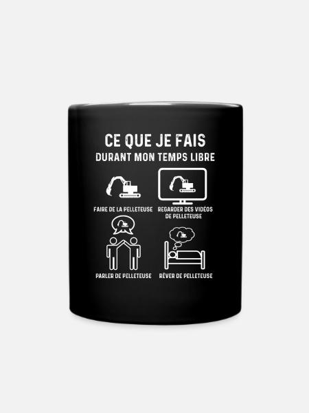 pelleteuse temps libre pelleteur - Mug uni - noir
