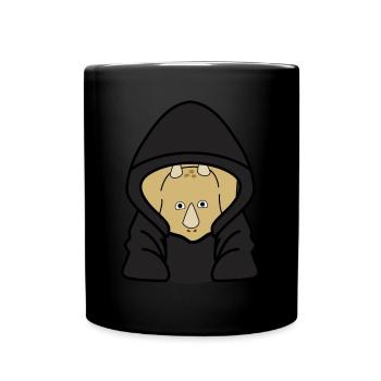 Pas de dinosaures - Mug uni - noir - Devant