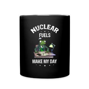 Nuklearingenieur für Kernkraftwerk und Kernenergie - Tasse einfarbig - Schwarz - Vorne