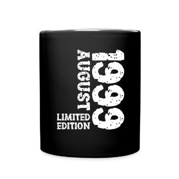 1999 August Limited Edition 24. Geburtstag Outfit - Tasse einfarbig - Schwarz - Vorne