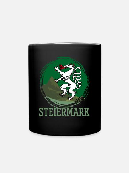 Steiermark Berge Styria Österreich - Tasse einfarbig - Schwarz