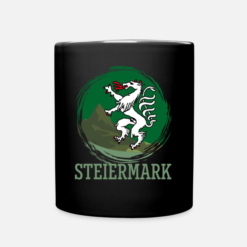Steiermark Berge Styria Österreich - Tasse einfarbig - Schwarz