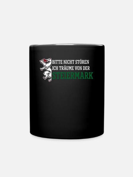 Österreich Steiermark - Tasse einfarbig - Schwarz