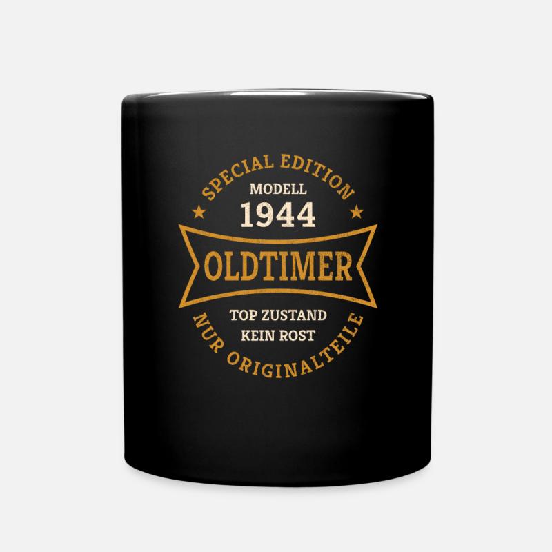 80. Geburtstag Jahrgang 1944 Oldtimer 80 Jahre - Tasse einfarbig - Schwarz