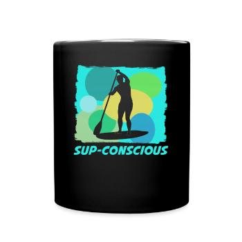 Stand Up Paddling Board - Full Colour Mug - black - Front