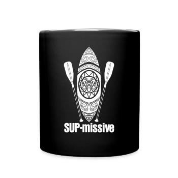 Stand Up Paddling SUP - Tasse einfarbig - Schwarz - Vorne