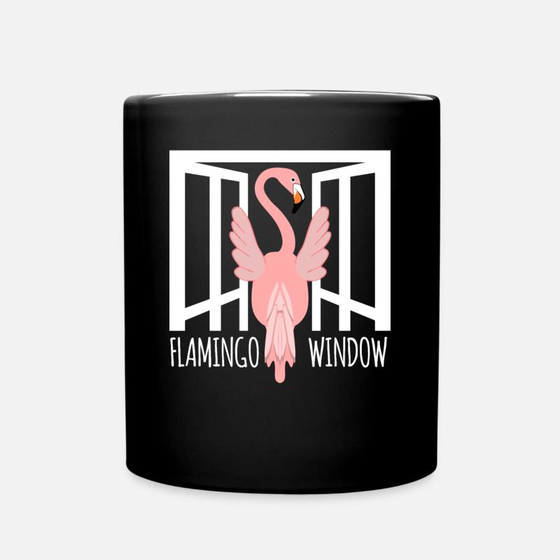 Drôle de flamant rose - Mug uni - noir