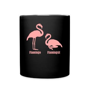 Flamants roses Flamants roses - Mug uni - noir - Devant