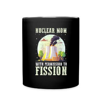Nuklearplan Design für Kernenergie und Kernkraft - Tasse einfarbig - Schwarz - Vorne
