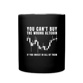 Altcoin Traders - Tasse einfarbig - Schwarz - Vorne