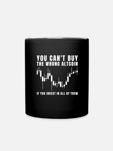 Altcoin Traders - Tasse einfarbig - Schwarz