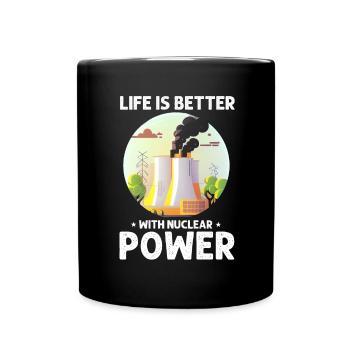 Kernenergie Design für Erneuerbare Kernenergie - Tasse einfarbig - Schwarz - Vorne