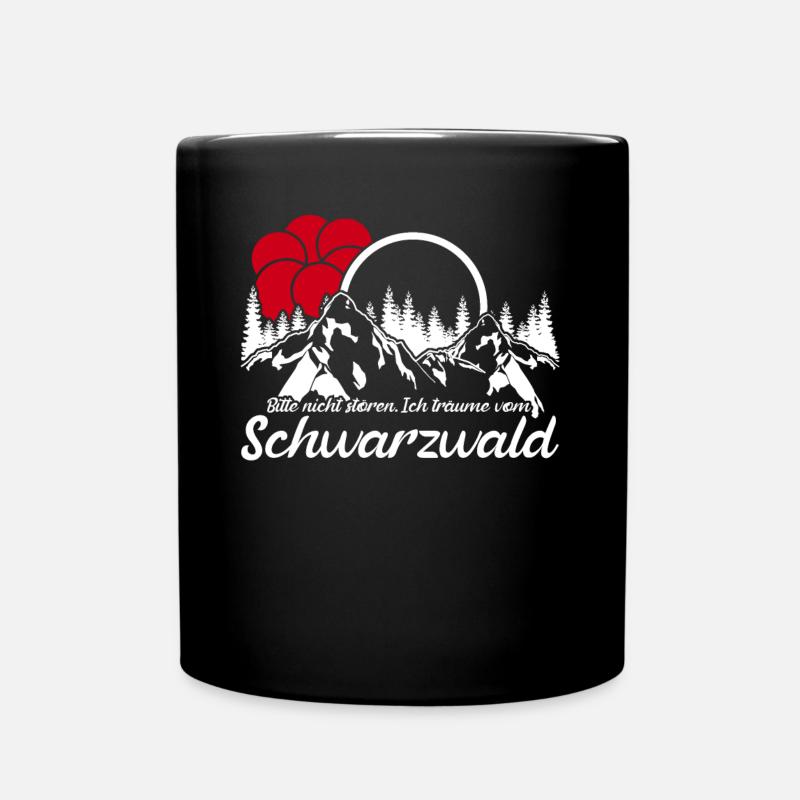 Schwarzwald Urlaub - Tasse einfarbig - Schwarz