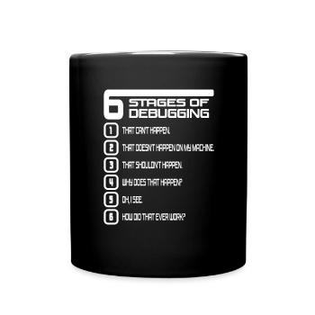 Drôle Lol Nerd Informaticien - Mug uni - noir - Devant