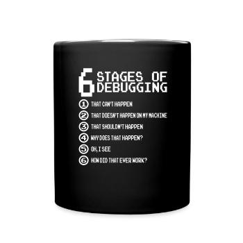 Drôle Lol Nerd Informaticien - Mug uni - noir - Devant