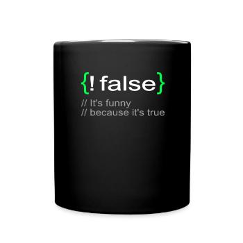 Drôle Lol Nerd Informaticien - Mug uni - noir - Devant