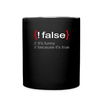 Drôle Lol Nerd Informaticien - Mug uni - noir - Devant