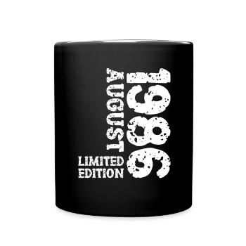 1986 August Limited Edition 37th Birthday Outfit - Full Colour Mug - black - Front