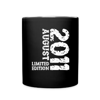 2011 August Limited Edition 12. Geburtstag Outfit - Tasse einfarbig - Schwarz - Vorne