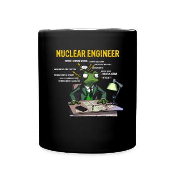 Kernenergie Spruch für Kernenergie - Tasse einfarbig - Schwarz - Vorne