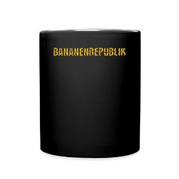Bananenrepublik Bananen - Tasse einfarbig - Schwarz - Vorne