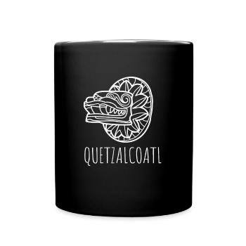 Aztec Calendar - Quetzalcoatl - Tasse einfarbig - Schwarz - Vorne