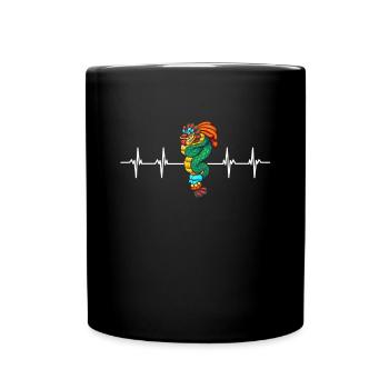 Aztec Calendar - Quetzalcoatl - Tasse einfarbig - Schwarz - Vorne