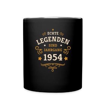 Les légendes du 70e anniversaire sont nées en 1954 - Mug uni - noir - Devant