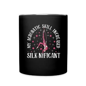 Aerial Silk Akrobatik Circus Aerialist - Tasse einfarbig - Schwarz - Vorne