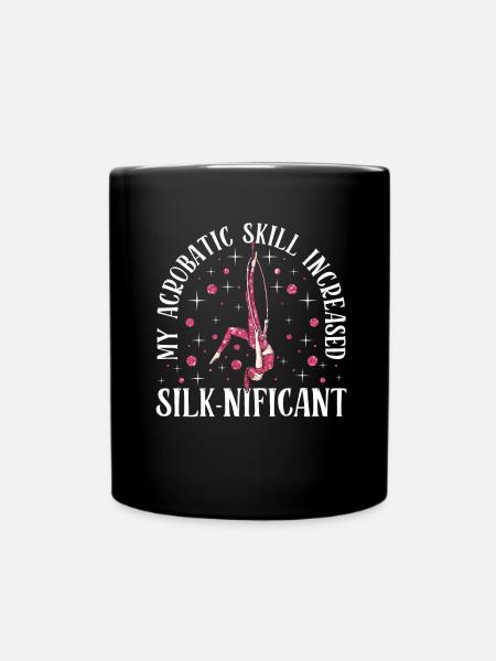 Acrobatie aérienne sur soie Cirque Acrobatique - Mug uni - noir