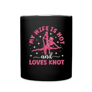 Aerial Silk Akrobatik Circus Aerialist - Tasse einfarbig - Schwarz - Vorne