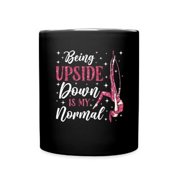 Aerial Silk Akrobatik Circus Aerialist - Tasse einfarbig - Schwarz - Vorne