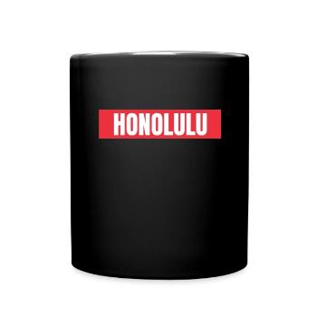 Waikiki Honolulu Island - Full Colour Mug - black - Front