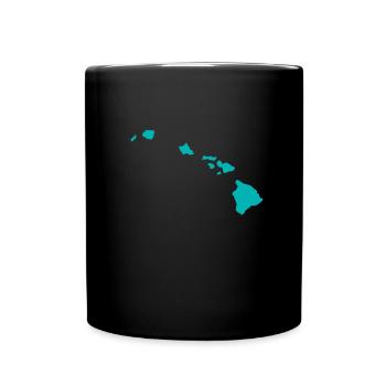 Waikiki Honolulu Island - Full Colour Mug - black - Front