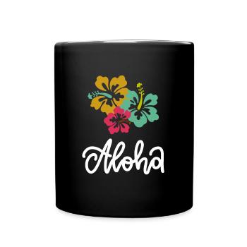 Waikiki Honolulu Island - Full Colour Mug - black - Front