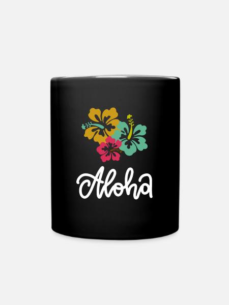 Île de Waikiki Honolulu - Mug uni - noir