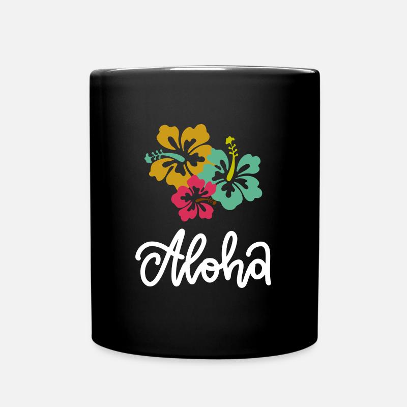 Île de Waikiki Honolulu - Mug uni - noir