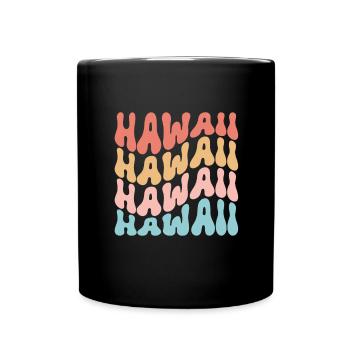 Waikiki Honolulu Island - Full Colour Mug - black - Front