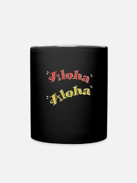 Waikiki Honolulu Island - Tasse einfarbig - Schwarz