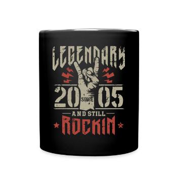 Legendary since 2005 Vintage Rock Heavy Metal - Full Colour Mug - black - Front