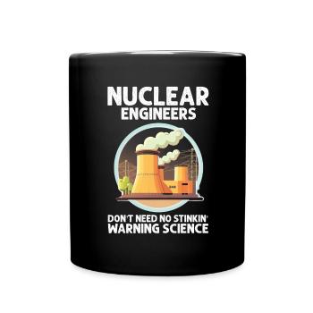 Nuklearplan Design für Kernenergie und Kernkraft - Tasse einfarbig - Schwarz - Vorne