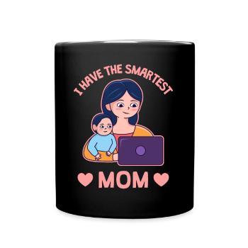 Mother's Day Proud Design - Full Colour Mug - black - Front